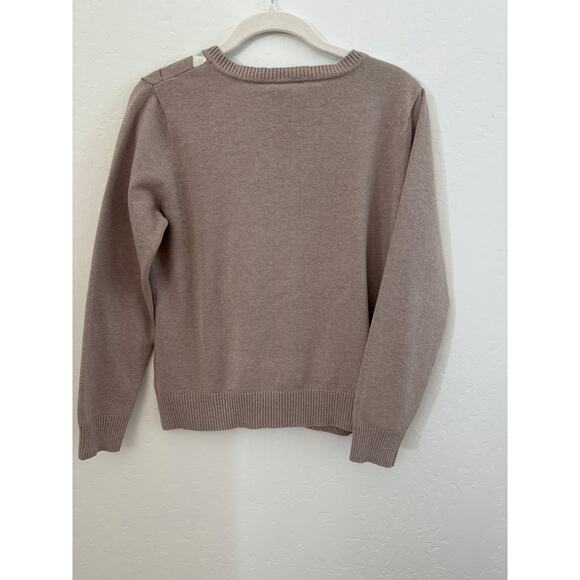 St John’s Bay Argyle V-neck Sweater - size M (Petite). - Picture 4 of 9